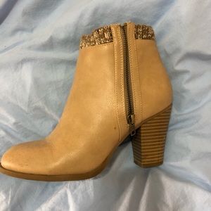 Tan booties